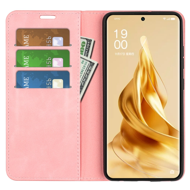 For OPPO Reno9 Pro+ Retro-skin Magnetic Suction Leather Phone Case