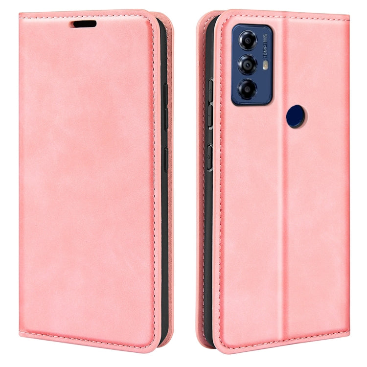 For Motorola Moto G Play 2023 Retro-skin Magnetic Suction Leather Phone Case