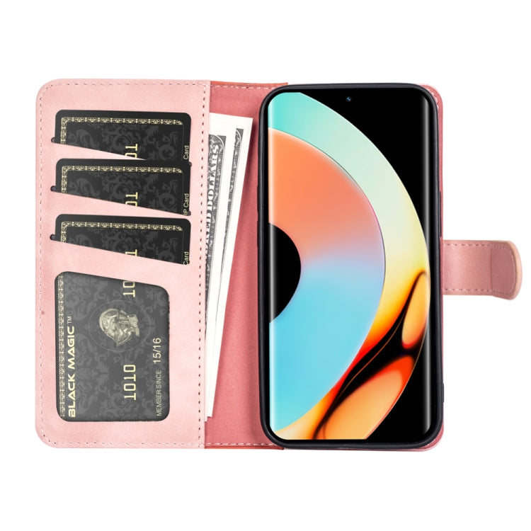 For Realme 10 Pro+ Stitching Horizontal Flip Leather Phone Case