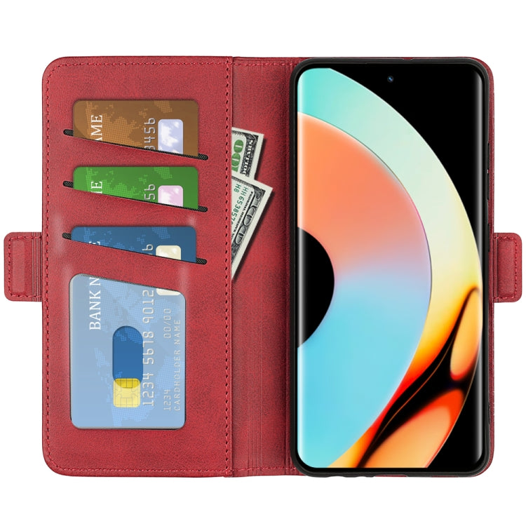 For Realme 10 Pro+ Dual-side Magnetic Buckle Horizontal Flip Leather Phone Case