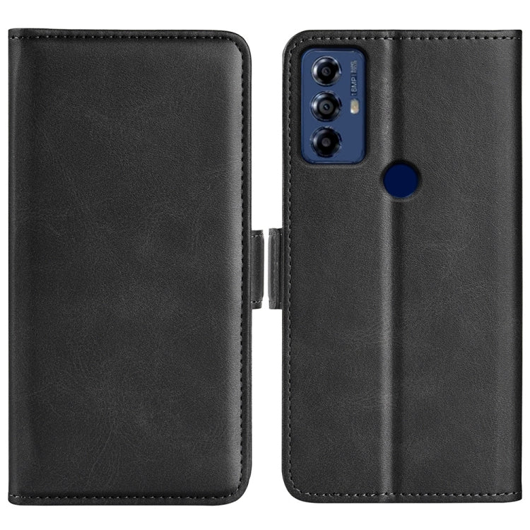 For Motolora Moto G Play 2023 Dual-side Magnetic Buckle Horizontal Flip Leather Phone Case