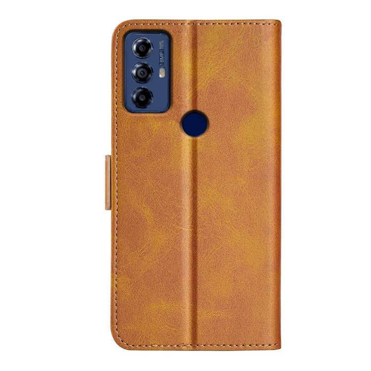 For Motolora Moto G Play 2023 Dual-side Magnetic Buckle Horizontal Flip Leather Phone Case