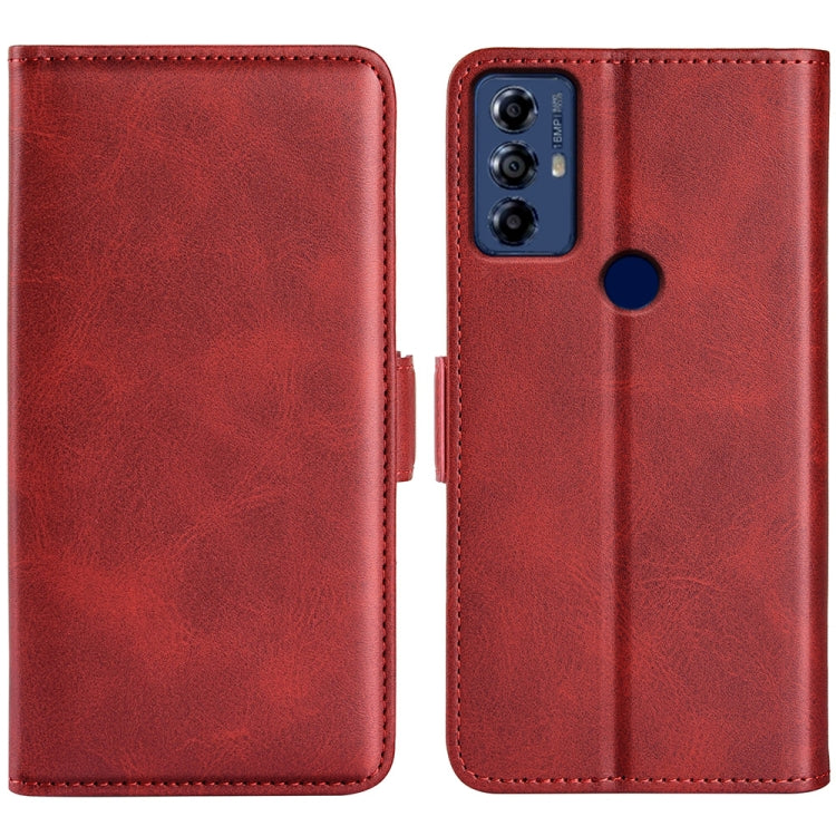 For Motolora Moto G Play 2023 Dual-side Magnetic Buckle Horizontal Flip Leather Phone Case