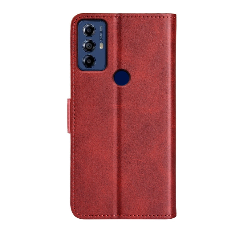 For Motolora Moto G Play 2023 Dual-side Magnetic Buckle Horizontal Flip Leather Phone Case