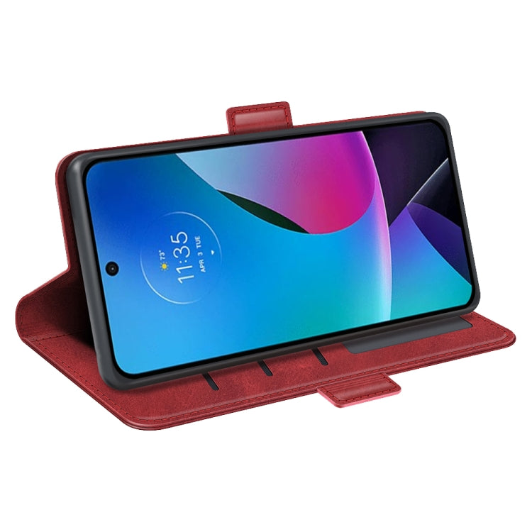 For Motolora Moto G Play 2023 Dual-side Magnetic Buckle Horizontal Flip Leather Phone Case