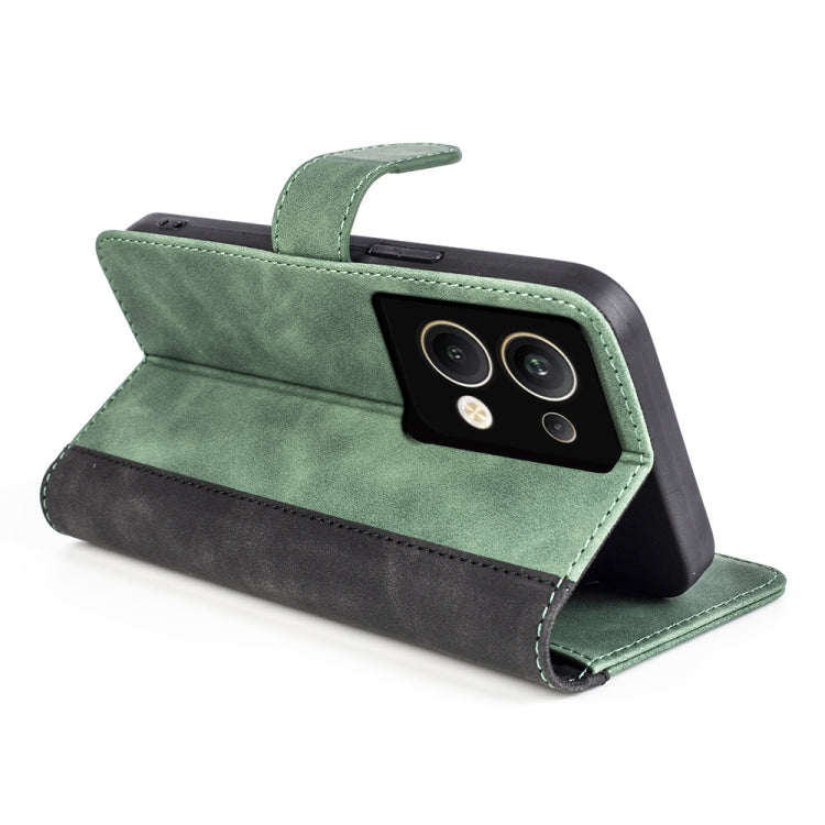 For OPPO Reno 9 Pro+ Stitching Horizontal Flip Leather Phone Case