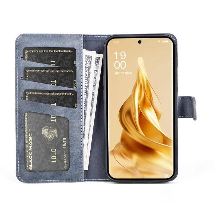 For OPPO Reno 9 Pro+ Stitching Horizontal Flip Leather Phone Case