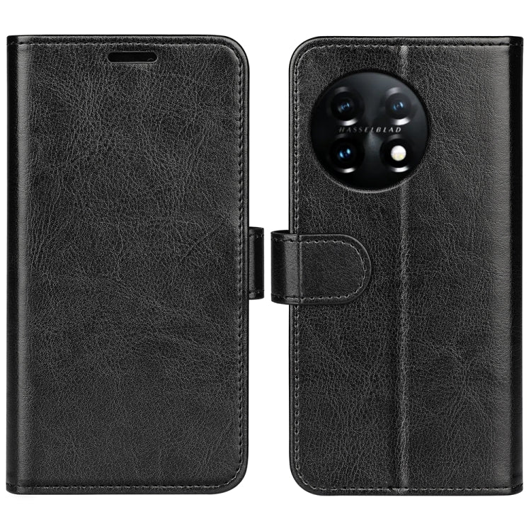For OnePlus 11 R64 Texture Horizontal Flip Leather Phone Case