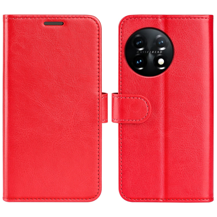 For OnePlus 11 R64 Texture Horizontal Flip Leather Phone Case