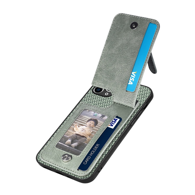 For iPhone 11 Pro Max Carbon Fiber Vertical Flip Zipper Phone Case