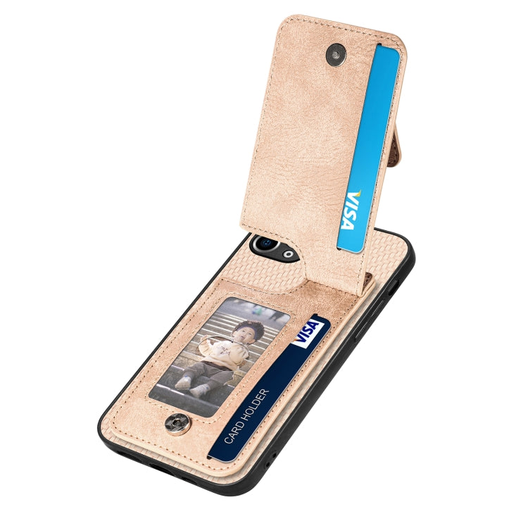 For iPhone 11 Pro Max Carbon Fiber Vertical Flip Zipper Phone Case