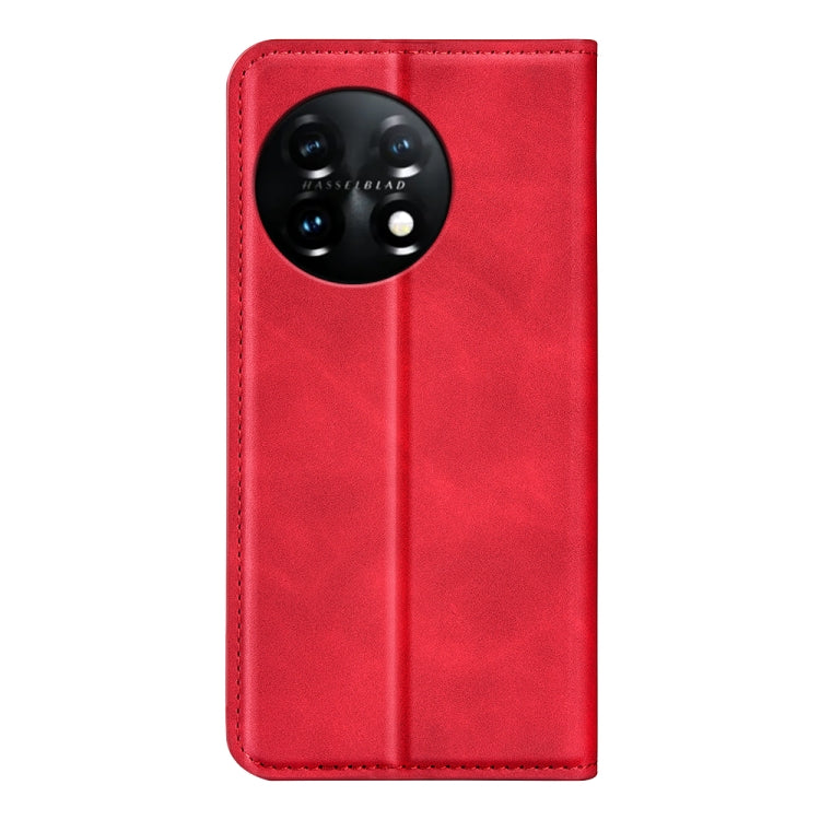 For OnePlus 11  Retro-skin Magnetic Suction Leather Phone Case
