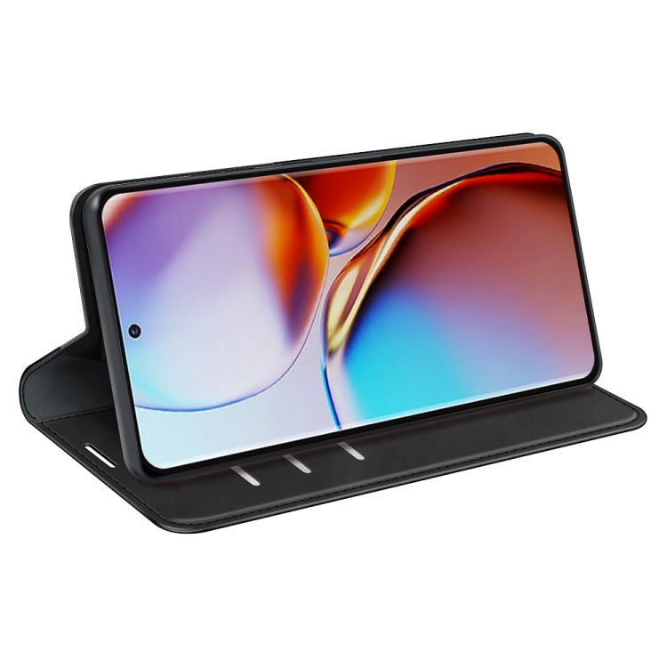 For Motorola Moto X40 Retro-skin  Magnetic Suction Leather Phone Case