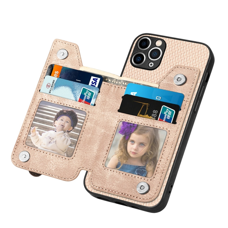 For iPhone 11 Pro Carbon Fiber Horizontal Flip Zipper Wallet Phone Case