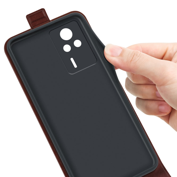 For Xiaomi Redmi K60E R64 Texture Vertical Flip Leather Phone Case