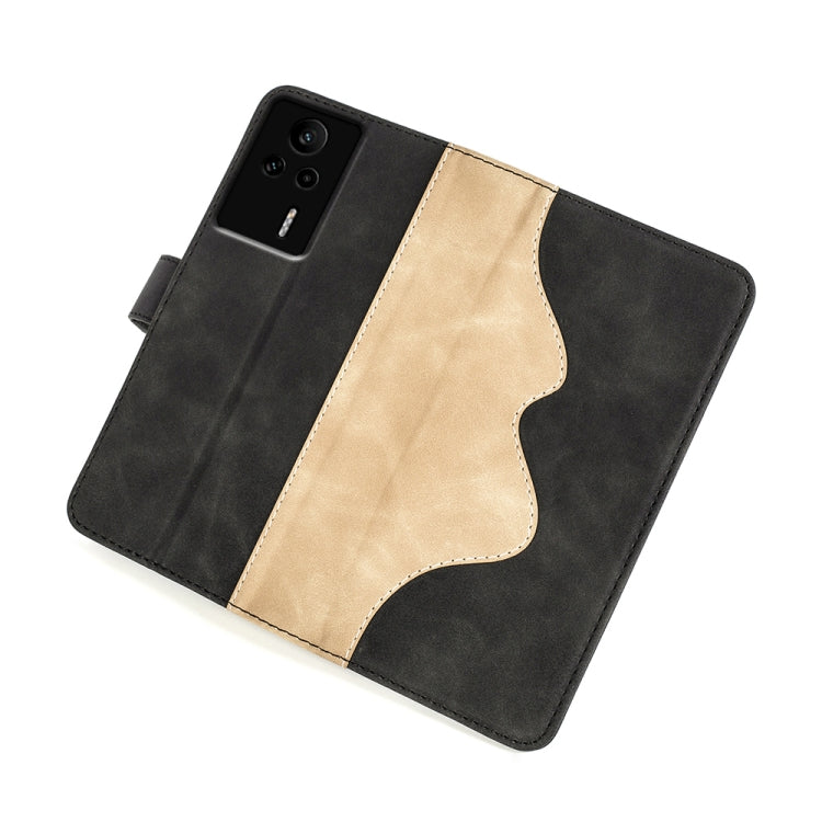 For Xiaomi Redmi K60E Stitching Horizontal Flip Leather Phone Case