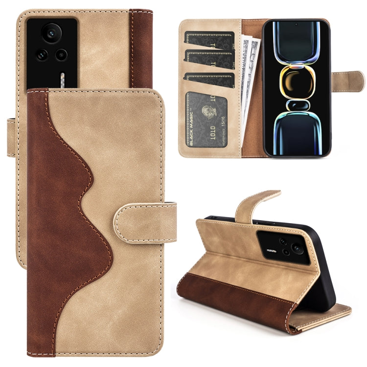 For Xiaomi Redmi K60E Stitching Horizontal Flip Leather Phone Case