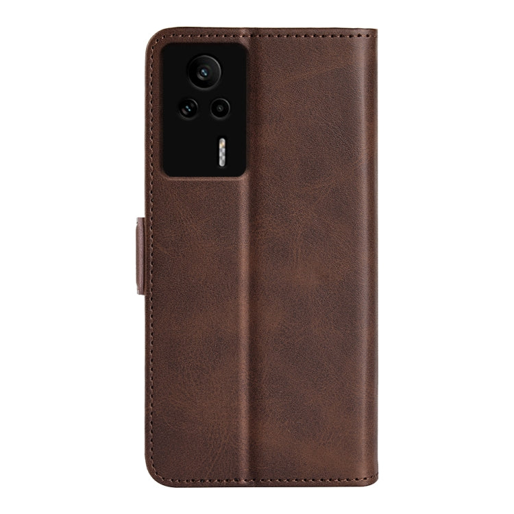For Xiaomi Redmi K60E Dual-side Magnetic Buckle Horizontal Flip Leather Phone Case
