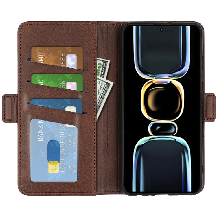 For Xiaomi Redmi K60E Dual-side Magnetic Buckle Horizontal Flip Leather Phone Case