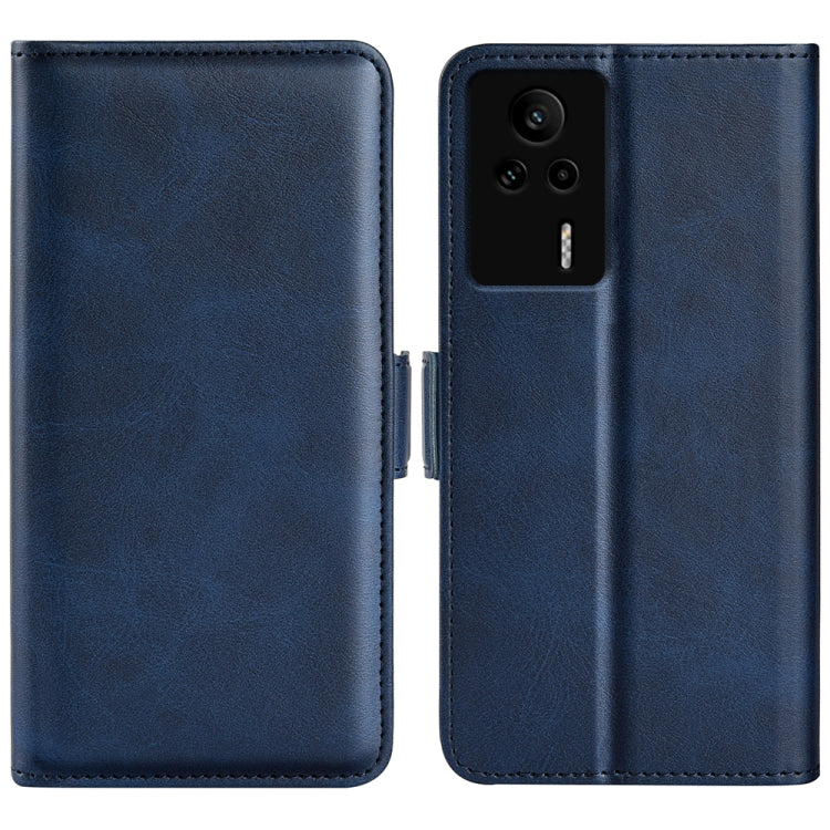 For Xiaomi Redmi K60E Dual-side Magnetic Buckle Horizontal Flip Leather Phone Case