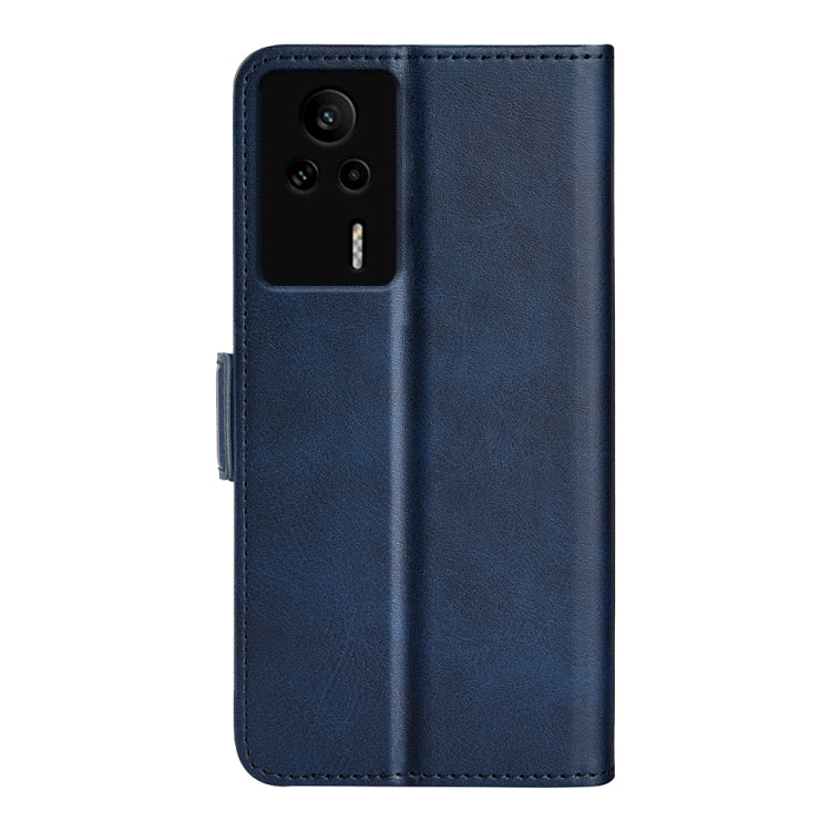 For Xiaomi Redmi K60E Dual-side Magnetic Buckle Horizontal Flip Leather Phone Case