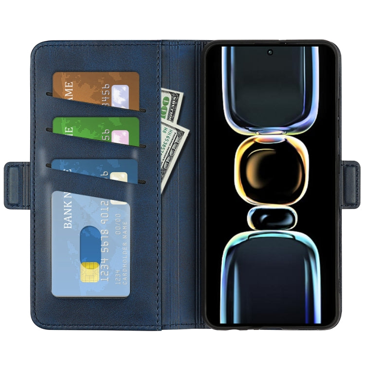 For Xiaomi Redmi K60E Dual-side Magnetic Buckle Horizontal Flip Leather Phone Case