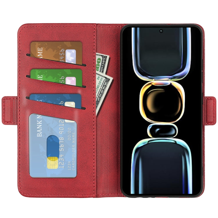 For Xiaomi Redmi K60E Dual-side Magnetic Buckle Horizontal Flip Leather Phone Case
