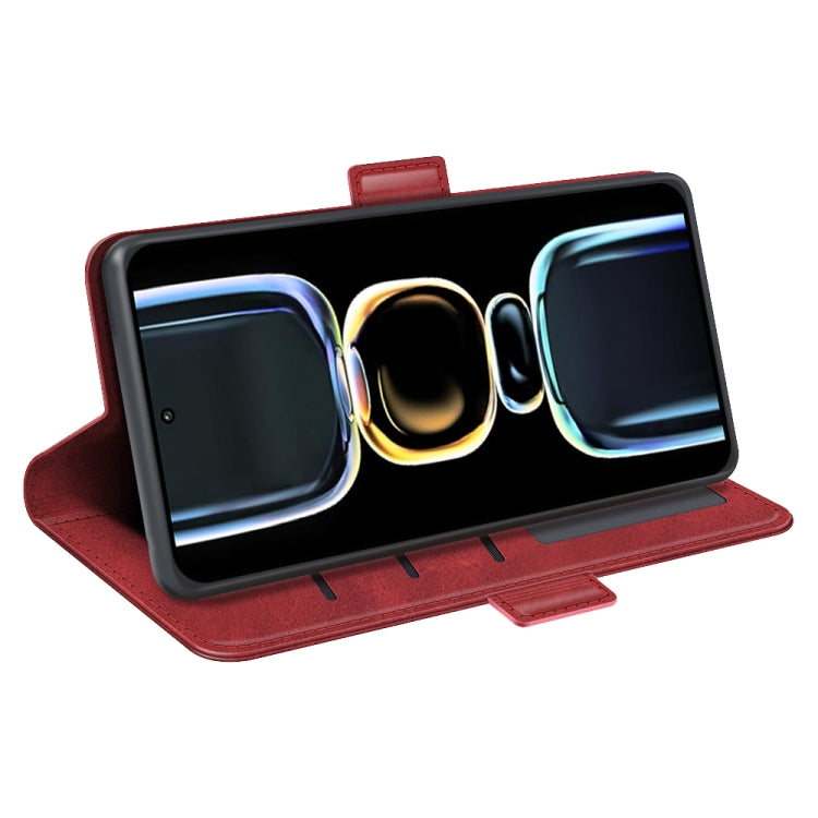 For Xiaomi Redmi K60E Dual-side Magnetic Buckle Horizontal Flip Leather Phone Case