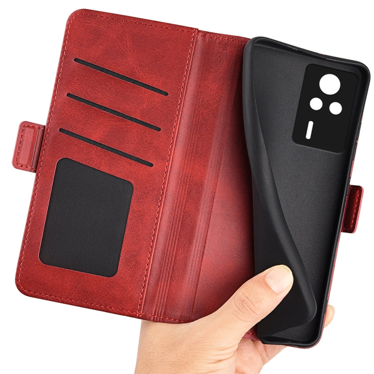 For Xiaomi Redmi K60E Dual-side Magnetic Buckle Horizontal Flip Leather Phone Case
