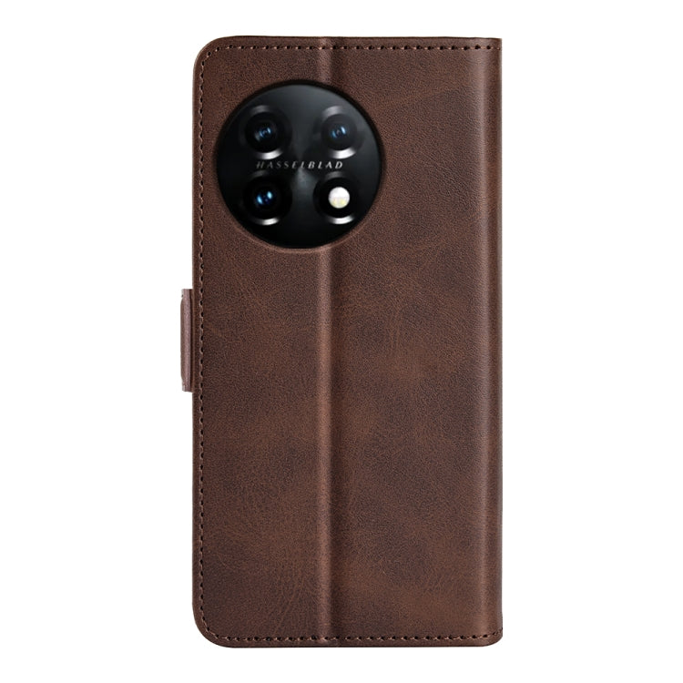 For OnePlus 11 Dual-side Magnetic Buckle Leather Phone Case