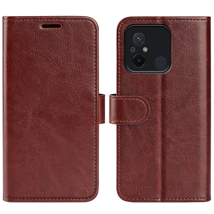 For Xiaomi Redmi 12C R64 Texture Horizontal Flip Leather Phone Case