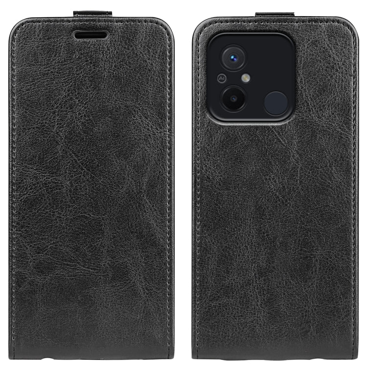 For Xiaomi Redmi 12C R64 Texture Single Vertical Flip Leather Phone Case