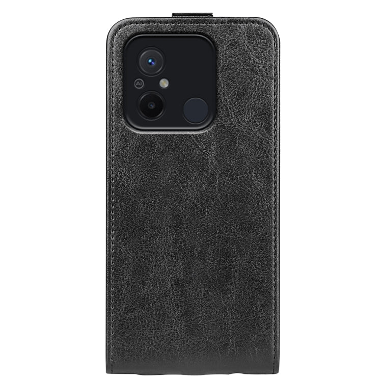 For Xiaomi Redmi 12C R64 Texture Single Vertical Flip Leather Phone Case