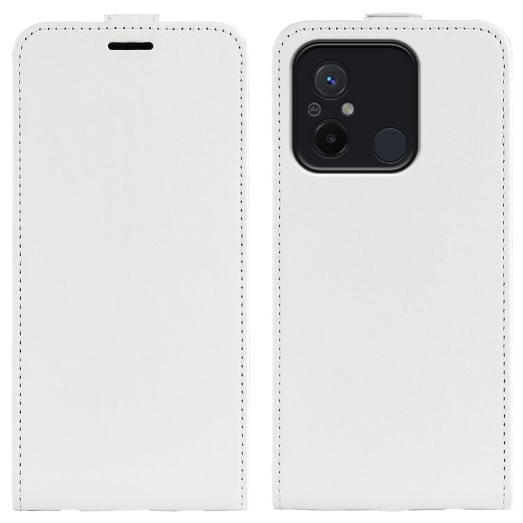 For Xiaomi Redmi 12C R64 Texture Single Vertical Flip Leather Phone Case