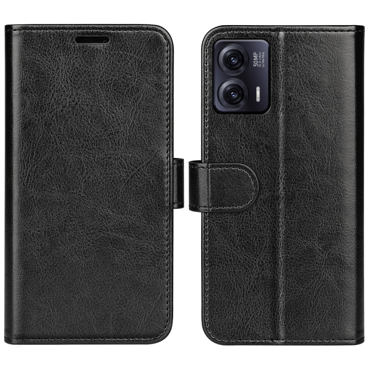 For Motorola Moto G73 R64 Texture Horizontal Flip Leather Phone Case