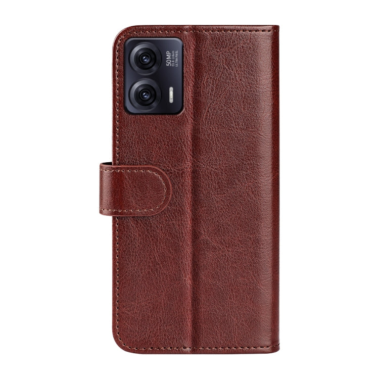 For Motorola Moto G73 R64 Texture Horizontal Flip Leather Phone Case