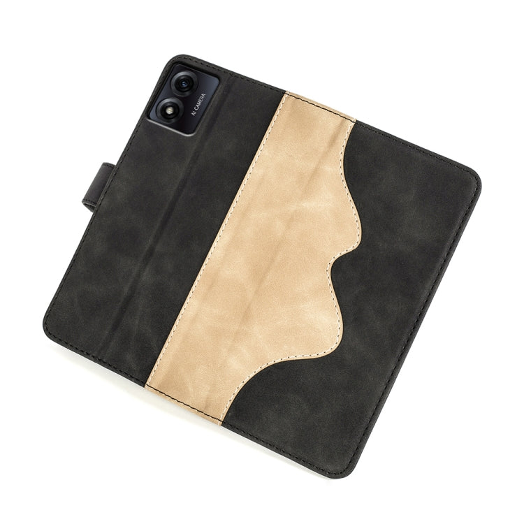 For Motorola Moto E13 Stitching Horizontal Flip Leather Phone Case