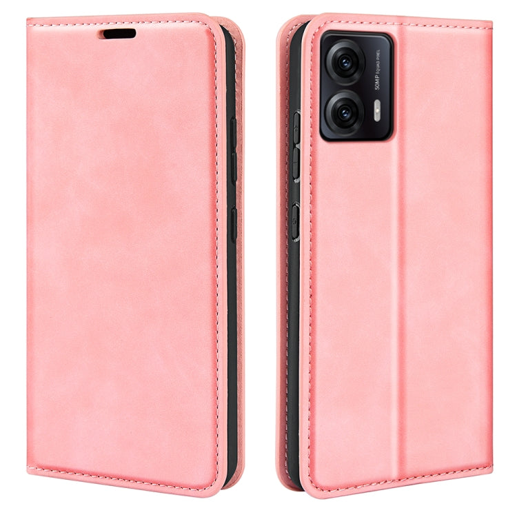 For Motorola Moto G53 5G Retro-skin  Magnetic Suction Leather Phone Case