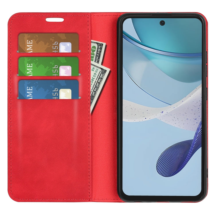 For Motorola Moto G53 5G Retro-skin  Magnetic Suction Leather Phone Case