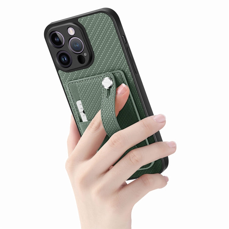 For iPhone 14 Pro Wristband Kickstand Card Wallet Back Cover Phone Case with Tool Knife