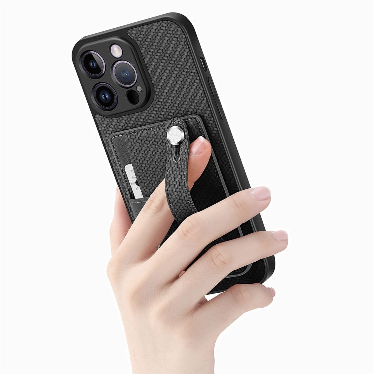 For iPhone 14 Pro Max Wristband Kickstand Card Wallet Back Cover Phone Case with Tool Knife