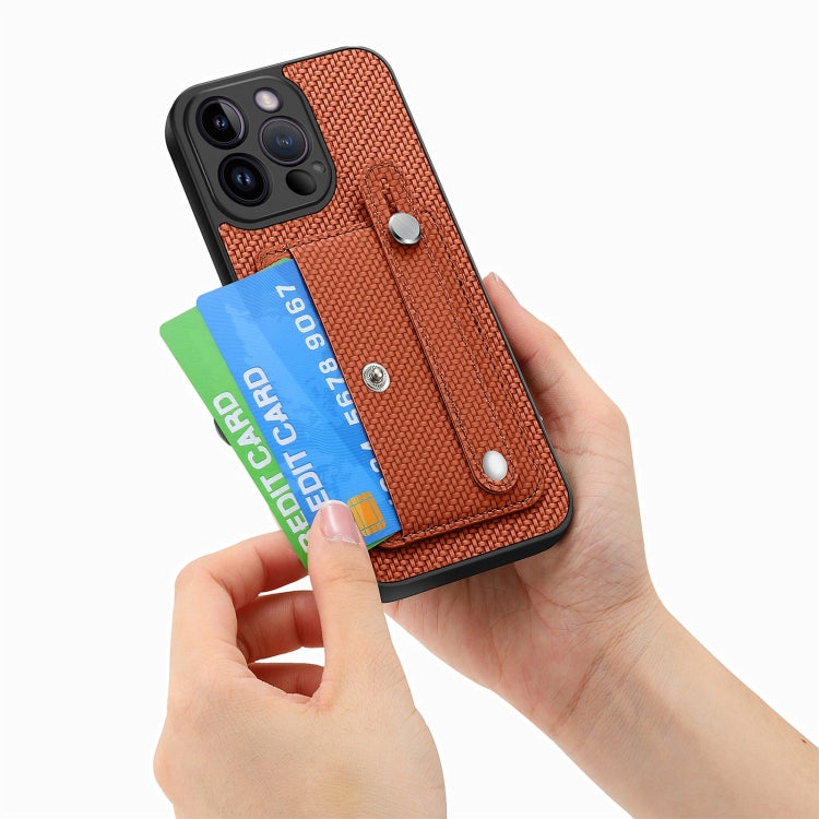 For iPhone 14 Pro Max Wristband Kickstand Card Wallet Back Cover Phone Case with Tool Knife