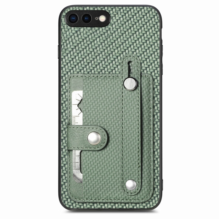 For iPhone SE 2022 / 2020 / 7 / 8 Wristband Kickstand Card Wallet Back Cover Phone Case with Tool Knife