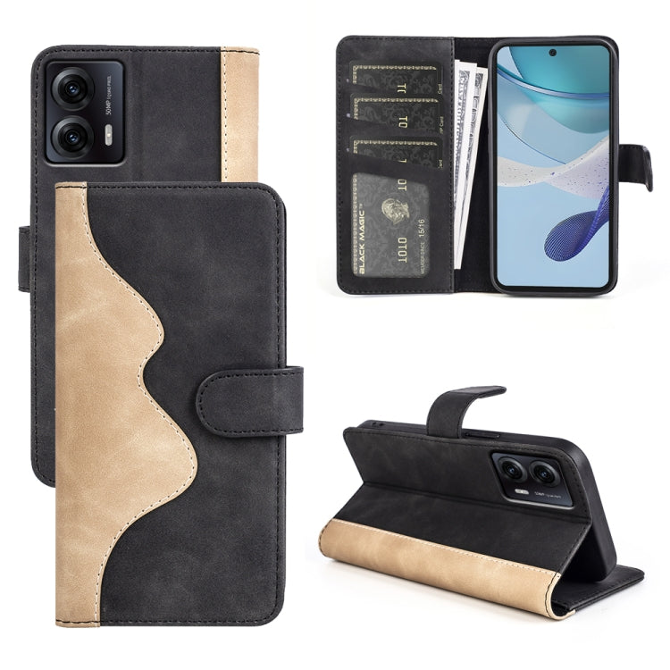 For Motorola Moto G53 Stitching Horizontal Flip Leather Phone Case