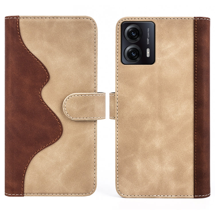 For Motorola Moto G53 Stitching Horizontal Flip Leather Phone Case