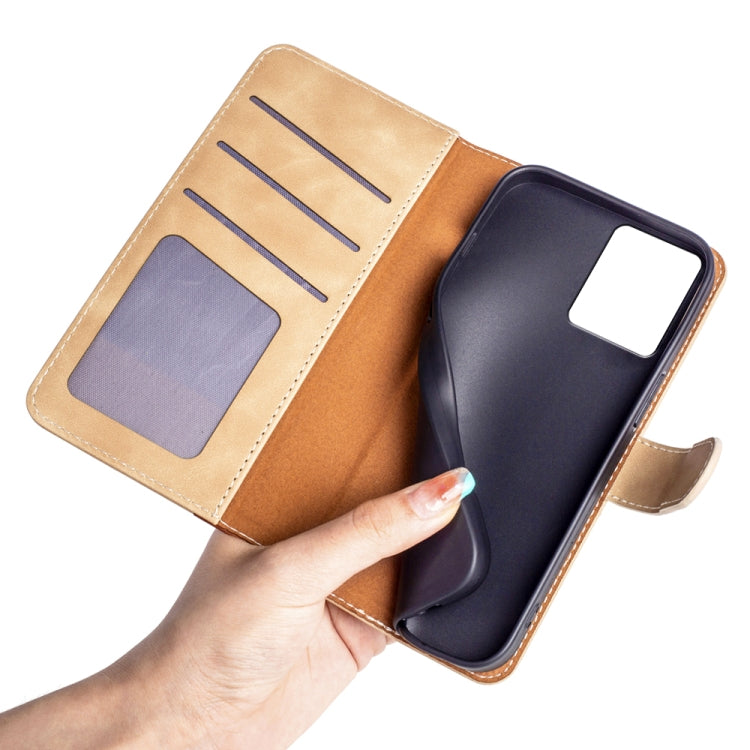 For Motorola Moto G53 Stitching Horizontal Flip Leather Phone Case