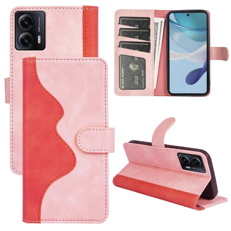 For Motorola Moto G53 Stitching Horizontal Flip Leather Phone Case