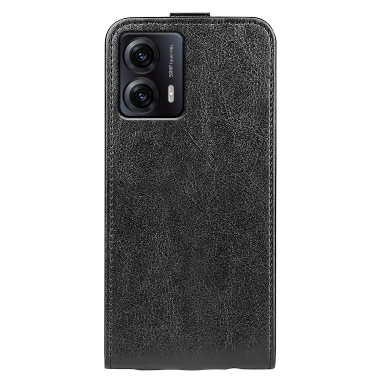 For Motorola Moto G53 R64 Texture Single Vertical Flip Leather Phone Case