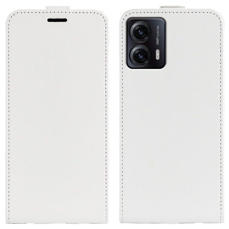 For Motorola Moto G53 R64 Texture Single Vertical Flip Leather Phone Case