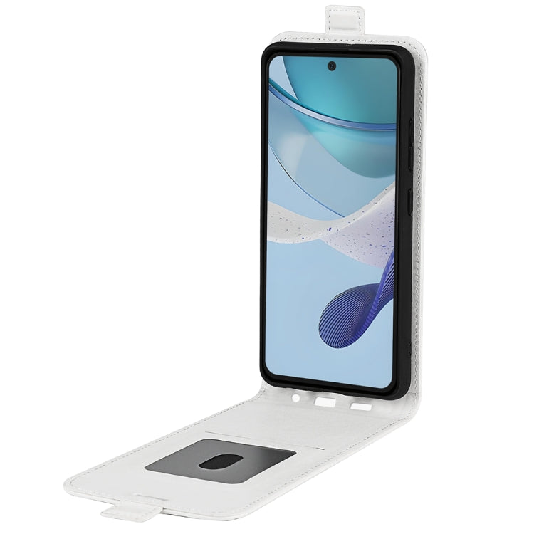 For Motorola Moto G53 R64 Texture Single Vertical Flip Leather Phone Case